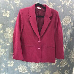 vintage COS COB fuchsia  wool blend blazer size 10